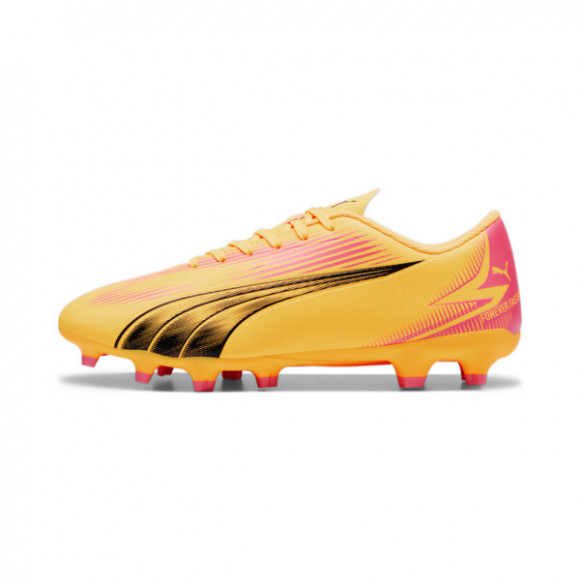 PUMA ULTRA PLAY Firm Ground/Artificial Ground Men's Soccer Cleats Shoes in Sun Stream/Black/Sunset Glow - 107763_03