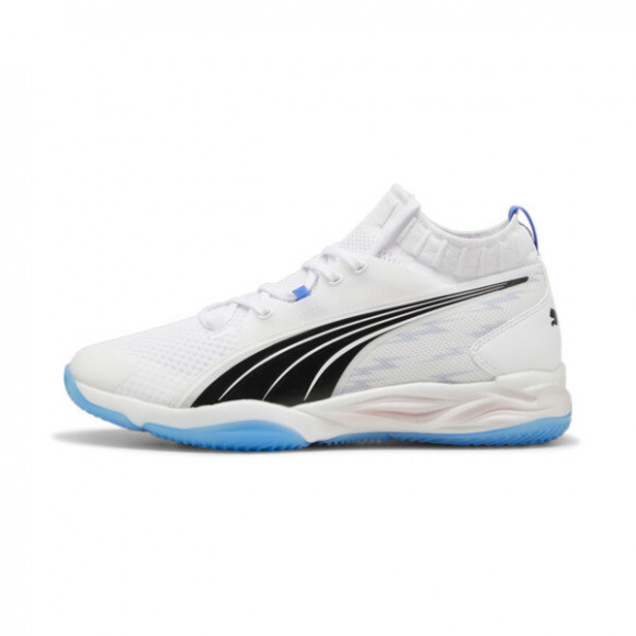 PUMA Eliminate NITROâ¢ SQD Court Shoes in White/Bluemazing/Black - 108040_02