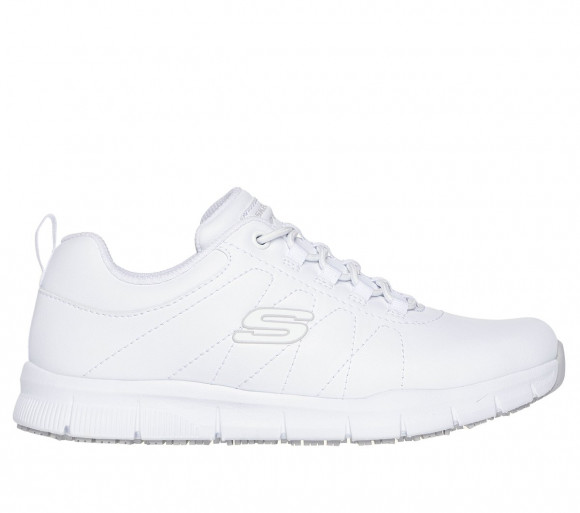 Skechers Women's Work Slip-Resistant: Nampa - Beja Sneaker in White - 108214EC