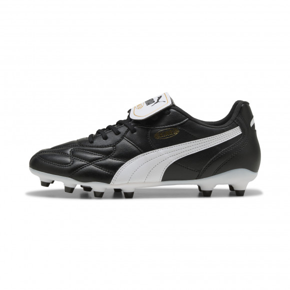 PUMA KING TOP FG/AG Soccer Boots in Black/White/Gold - 108472_01