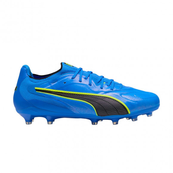 Puma King 20 Ultimate Firm/Artificial Ground 'Ultra Blue Lime Squeeze' | Men's Size 9.5 - 109345-03