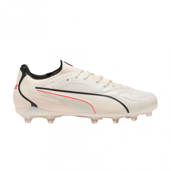 Puma King 20 Pro FG/AG 'Sugared Almond Black' | Cream | Men's Size 9.5 - 109348-01