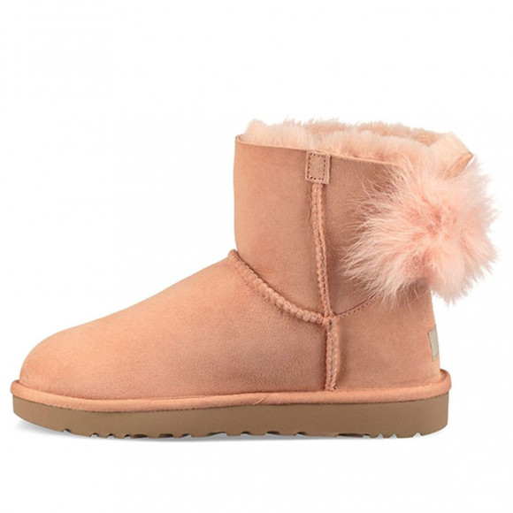 (WMNS) UGG Fluff Bow Mini Fleece Lined Pink Red - 1094967-SNTN
