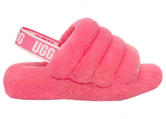 UGG Women's Fluff Yeah Slide Slipper in Pink Rose - 1095119-PKRS