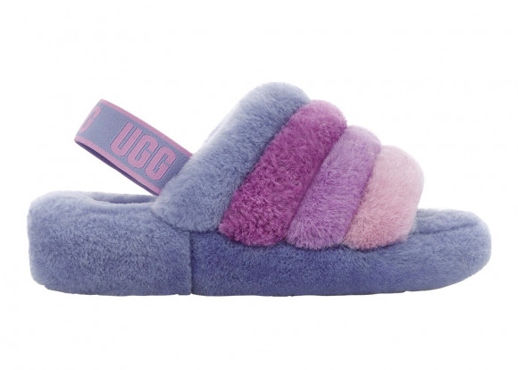 UGG Fluff Yeah Slide Cornflower Multi (W) - 1097169-CWMT