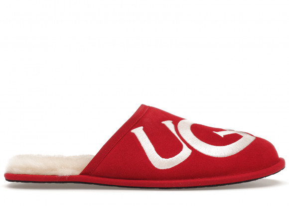 UGG Scuff Logo Slipper Samba Red Cream - 1101324-SRCR