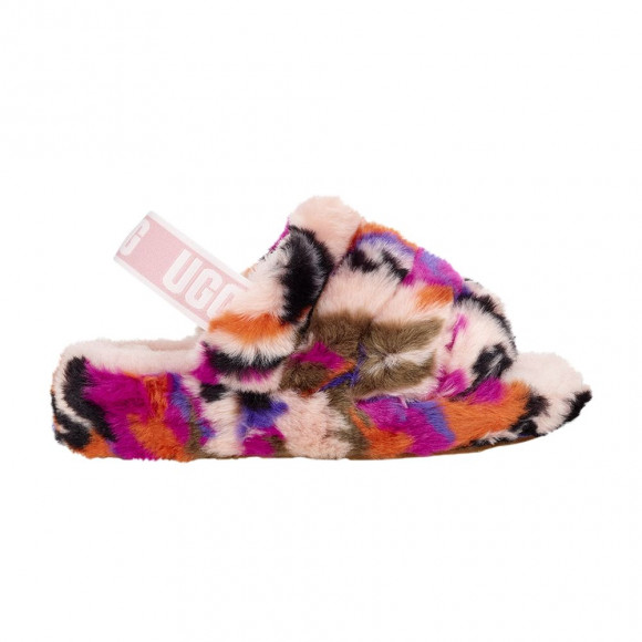 UGG Wmns Fluff Yeah Logo Slide 'Multi-Color' | Women's Size 7 - 1103865-MULT