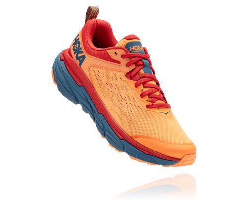 HOKA Men's Challenger Atr 6 Trail Running Shoes in Blazing Orange/Fiesta - 1106510-BOFT