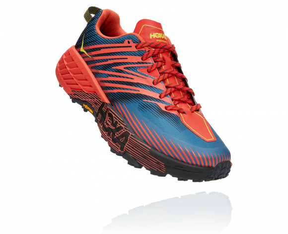 HOKA Speedgoat 4 Chaussures pour Homme en Fiesta Taille 44 | Trail - 1106525-FPBL-10