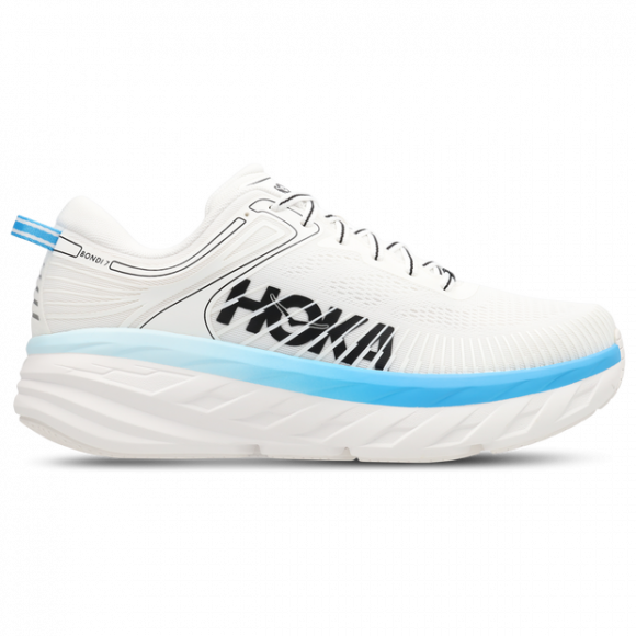 Hoka Bondi 7 Men's Sneakers - White - Size 6.5 - Mesh/Synthetic - 1110518-WKY