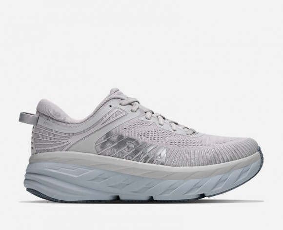 HOKA Women's Bondi 7 Lifestyle Shoes in Stardust/Mineral Blue - 1110519-STMN