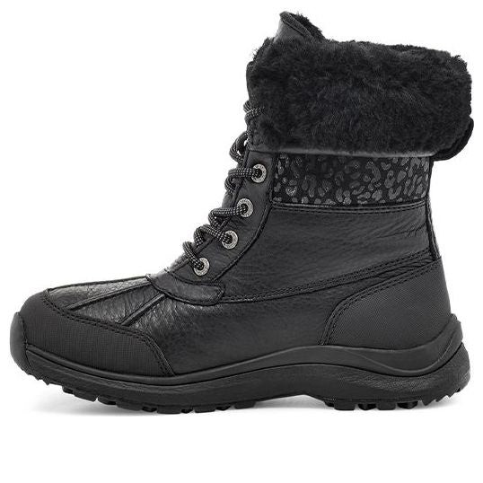 (WMNS) UGG Adirondack III Snow Leopard Snow Boots Black - 1112311-BLK