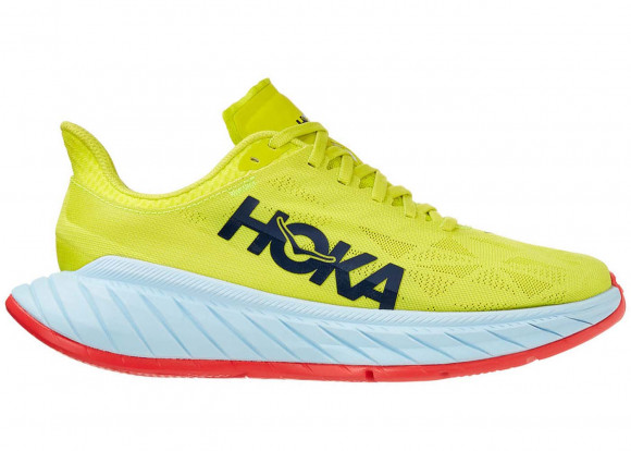 HOKA Women's Carbon X 2 Shoes in Evening Primrose/Fiesta - 1113527-EPFS
