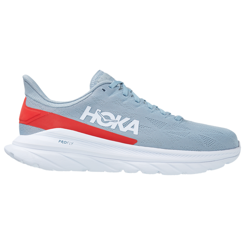 HOKA ONE ONE Mach 4 - Men's Running Shoes - Blue Fog / Fiesta - 1113528-BFFS