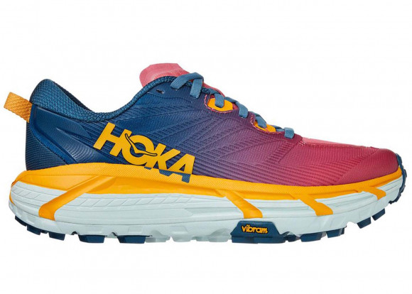 HOKA Mafate Speed 3 Schuhe für Damen in Moroccan Blue/Saffron | Gelände - 1113531-MBSF