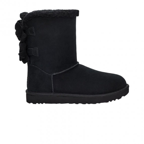 UGG Wmns Bailey Corduroy Bow 'Black' | Women's Size 5 - 1117652-BLK