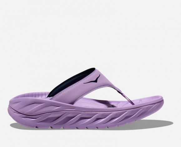 HOKA Women's Ora Recovery Flip Sandal in Violet Bloom/Outerspace - 1117910-VBOT