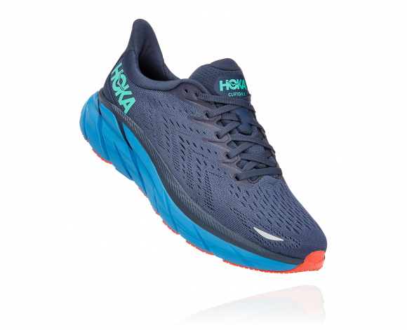 HOKA Clifton 8 Chaussures pour Homme en Outer Space Taille 41 1/3 | Route - 1119393-OSVB-08D