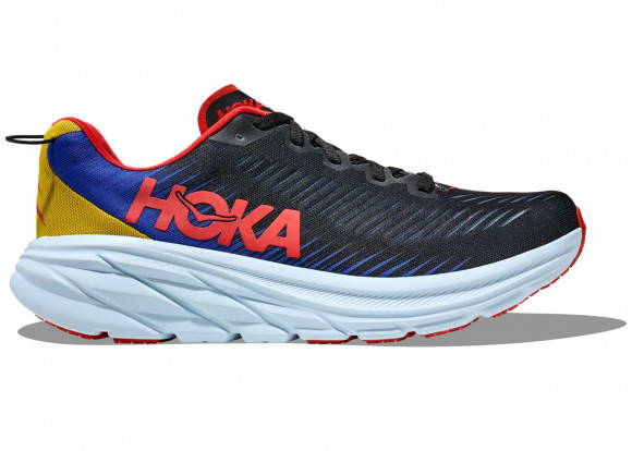 HOKA Rincon 3 Schuhe in Black/Dazzling Blue | Straße - 1119395-BDGB