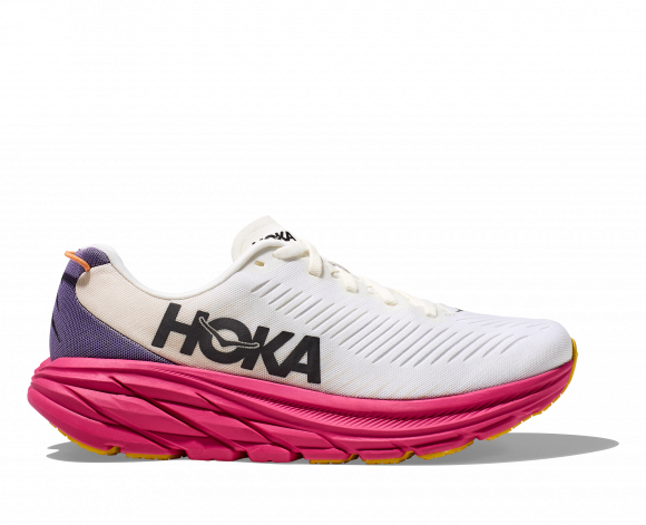 HOKA Women's Rincon 3 Running Shoes in Blanc De Blanc/Eggnog - 1119396-BDBE