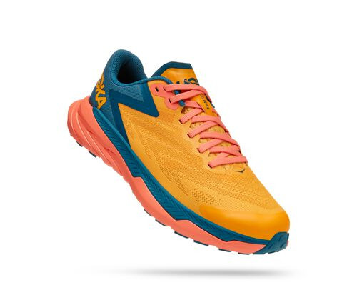 HOKA Zinal Chaussures de Trail pour Femmes en Radiant Yellow/Camellia - 1119400-RYCM