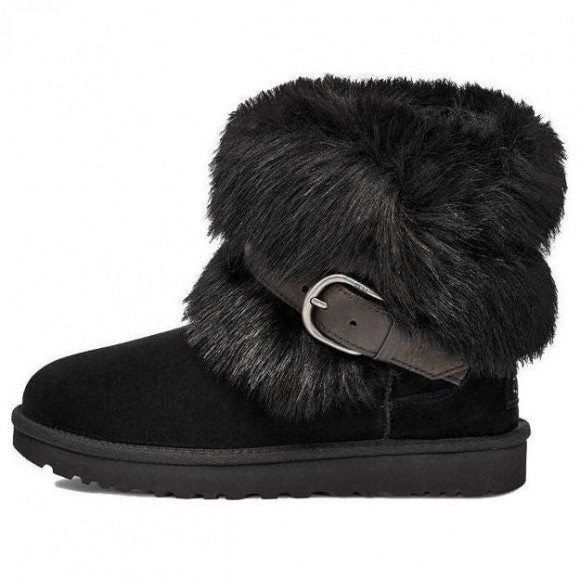 (WMNS) UGG Classic Buckle Mini 'Black' 1122513-BLK - 1122513-BLK