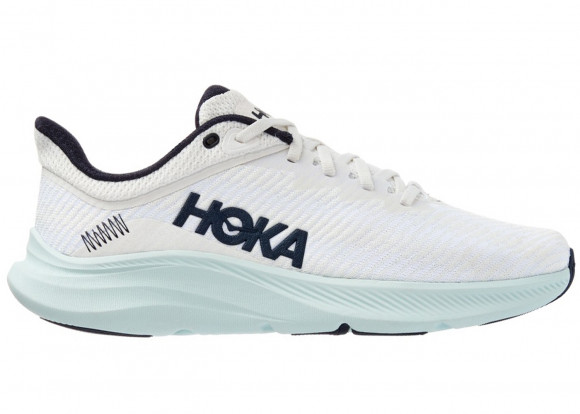 HOKA Women's Solimar Running Shoes in Blanc De Blanc/Blue Glass - 1123075-BDBBG