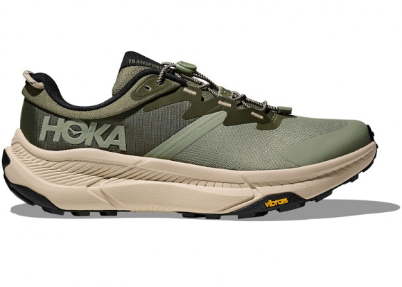 HOKA Men's Transport Hiking Shoes in Sea Moss/Eucalyptus - 1123153-SSSC