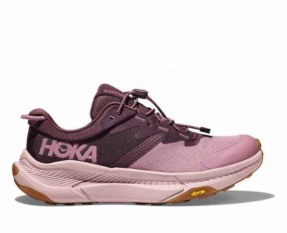 HOKA Women's Transport Hiking Shoes in Raisin/Wistful Mauve - 1123154-RWMV