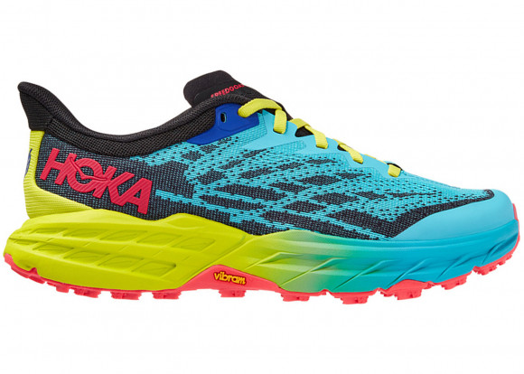 HOKA Men's Speedgoat 5 Running Shoes in Scuba Blue/Black - 1123157-SBBK