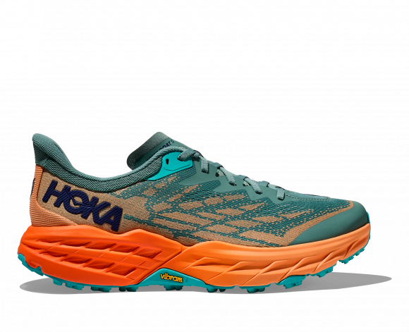 HOKA Men's Speedgoat 5 Running Shoes in Trellis/Mock Orange - 1123157-TMOR