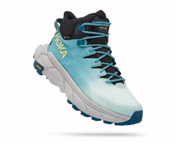 HOKA Women's Trail Code GORE-TEX Hiking Shoes in Blue Glass/Coastal Shade - 1123166-BGCS