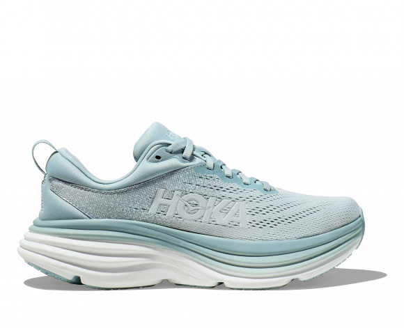 HOKA Bondi 8 Schuhe für Herren in Cloud Blue/Ice Flow | Straße - 1123202-CBIF