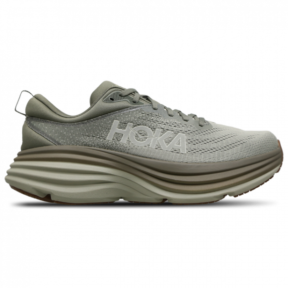 HOKA Men's Bondi 8 Road Running Shoes in Slate/Barley - 1123202-SBRL