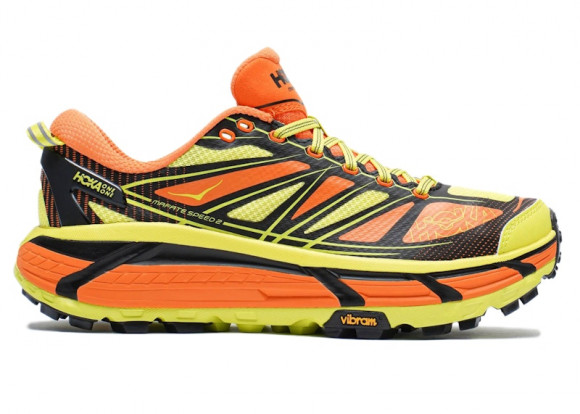 HOKA Mafate Speed 2 Lifestyle Shoes in Electric Tangerine/Hoka Citrus - 1126851-ERN
