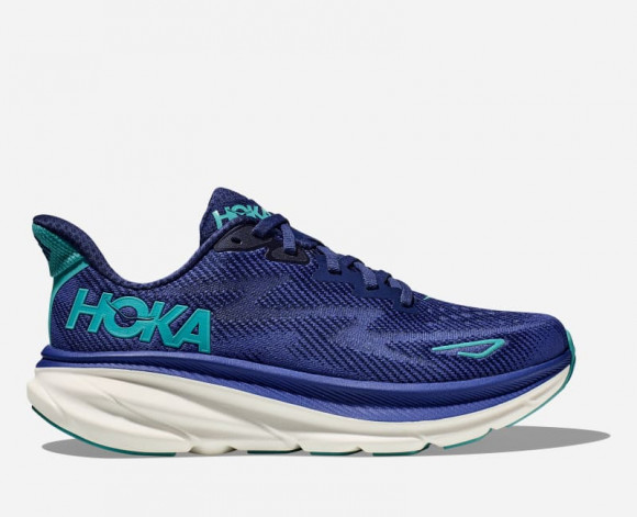 HOKA anacapa Women's Clifton 9 Running Shoes in Bellwether Blue/Evening Sky - 1127896-BBES