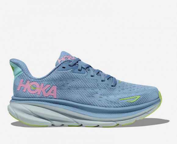HOKA Women's Clifton 9 Running Shoes in Dusk/Pink Twilight - 1127896-DNK