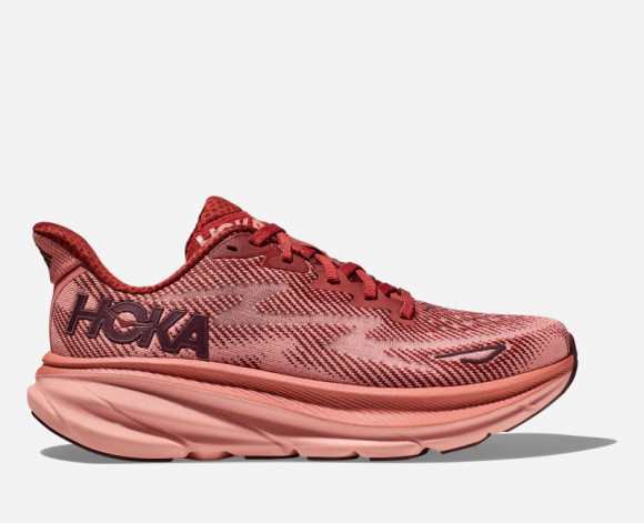 HOKA Women's Clifton 9 Running Shoes in Rust/Earthenware - 1127896-RERT