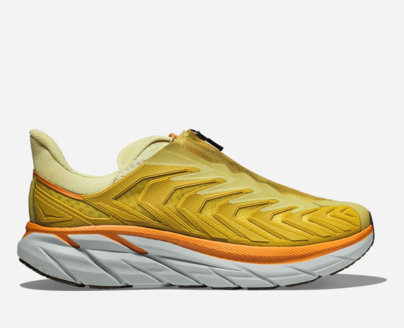 HOKA Project Clifton Shoes in Golden Lichen/Celery Root - 1127924-GLCR