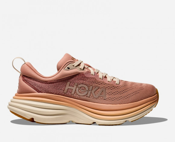 HOKA Bondi 8 Schuhe für Damen in Sandstone/Cream | Straße - 1127952-SNC