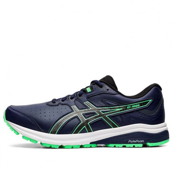 ASICS Gt-1000 (2E) Green/Blue GREEN/BLUE Marathon Running Shoes 1131A040-400 - 1131A040-400