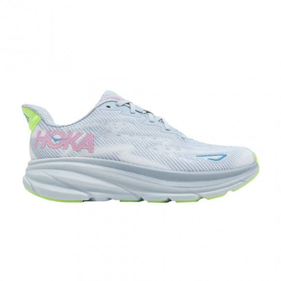 HOKA Wmns Clifton 9 Wide 'Gull Sea Ice' | Grey | Women's Size 5.5 - 1132211-GLLS