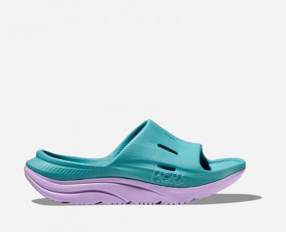 HOKA Ora Recovery Slide 3 Chaussures en Ocean Mist/Lilac Mist | Récupération - 1134471-OMLM