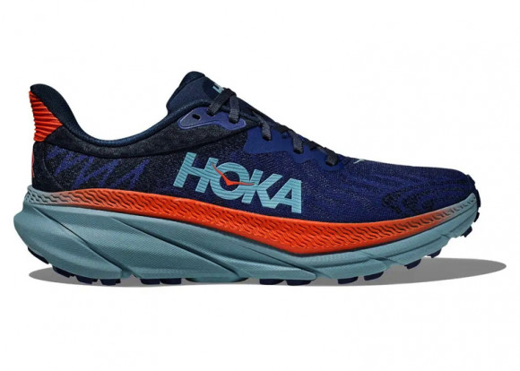 HOKA Men's Challenger 7 Running Shoes in Bellwether Blue/Stone Blue - 1134497-BBSBL