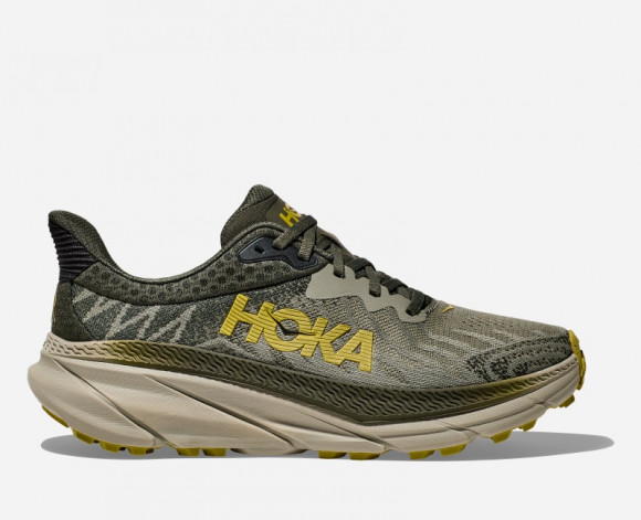 HOKA Challenger 7 Chaussures pour Homme en Olive Haze/Forest Cover | Route - 1134497-OZF