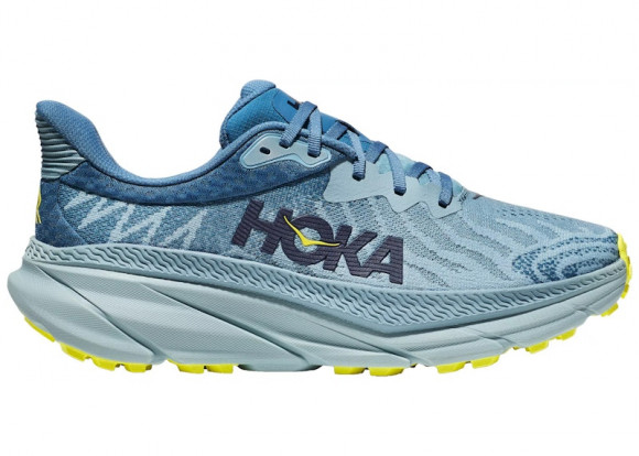 HOKA Challenger 7 Chaussures pour Homme en Stone Blue/Evening Primrose | Route - 1134497-SBEP