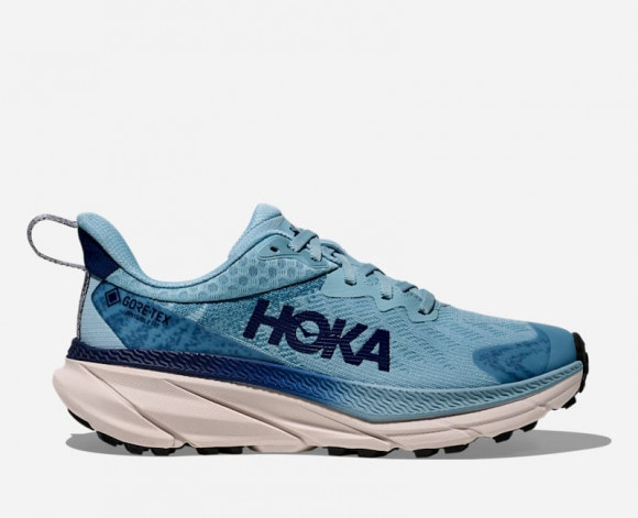 HOKA Women's Challenger 7 GORE-TEX Trail Shoes in Raindrop/Grout - 1134502F-RPG