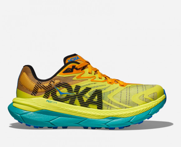 HOKA Women's Tecton X 2 All-Terrain Running Shoes in Evening Primrose/Radiant Yellow - 1134507-EPRY