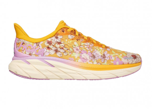 HOKA Women's X Free People Movement Clifton 8 Shoes in Golden Coast Floral - 1134730-GCFL