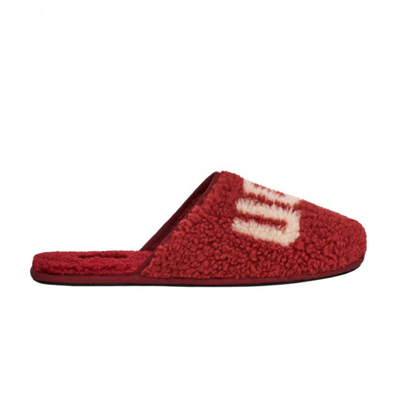 Scuff Slipper 'Curly Graphic - Red Wine' - 1134851-RWN